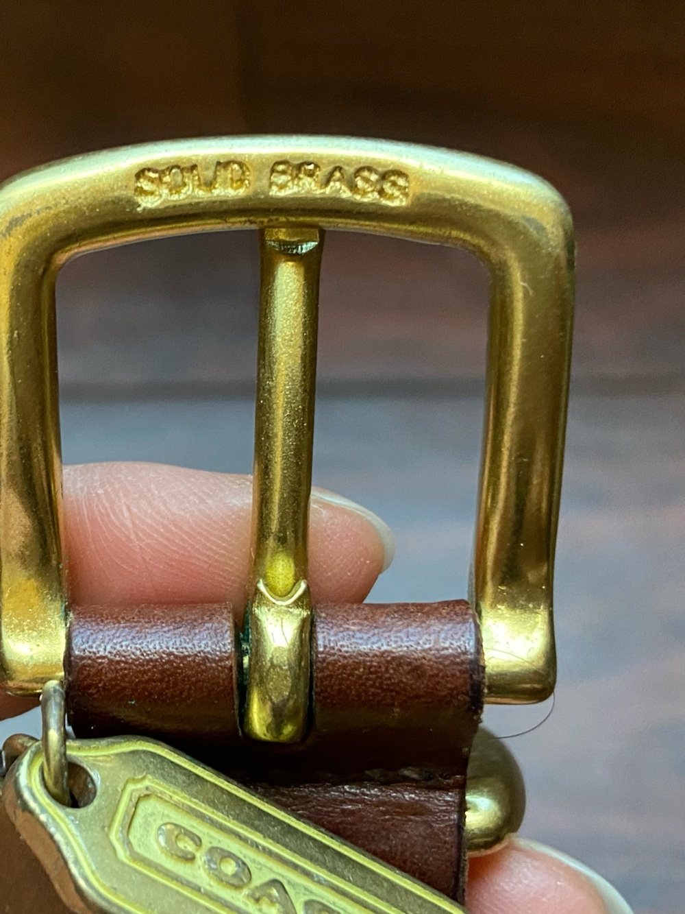 VINTAGE COACH BRAIDED LEATHER BRASS DOG COLLAR